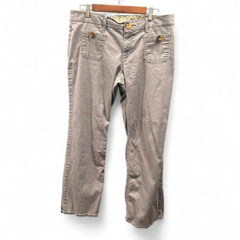 Y2K super low waist gray pants by old navy size 14 (L2) 18" flat waist x 38.5L